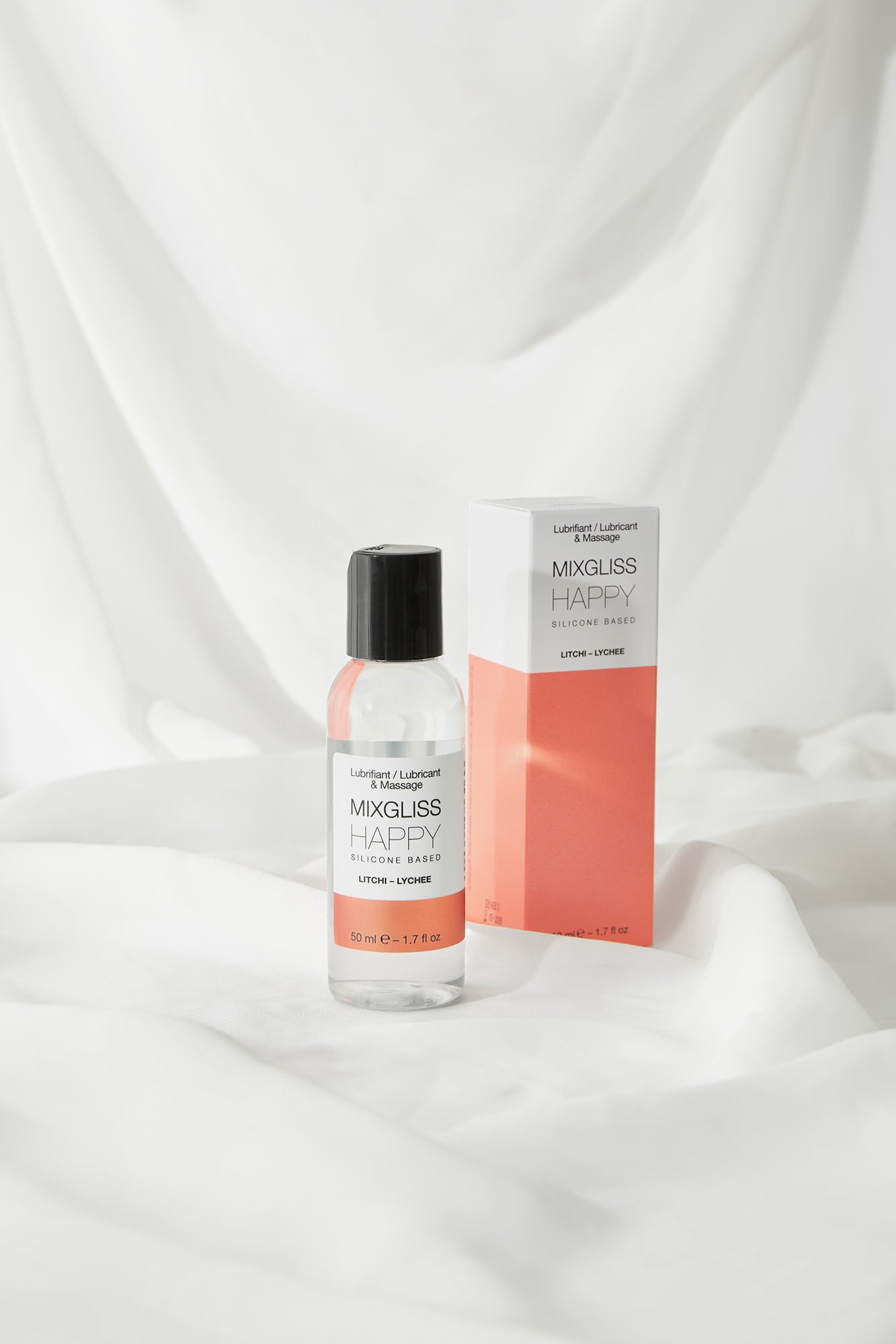 Mixgliss Silicone Happy - Lubrifiant 2-en-1 Litchi - Image 2
