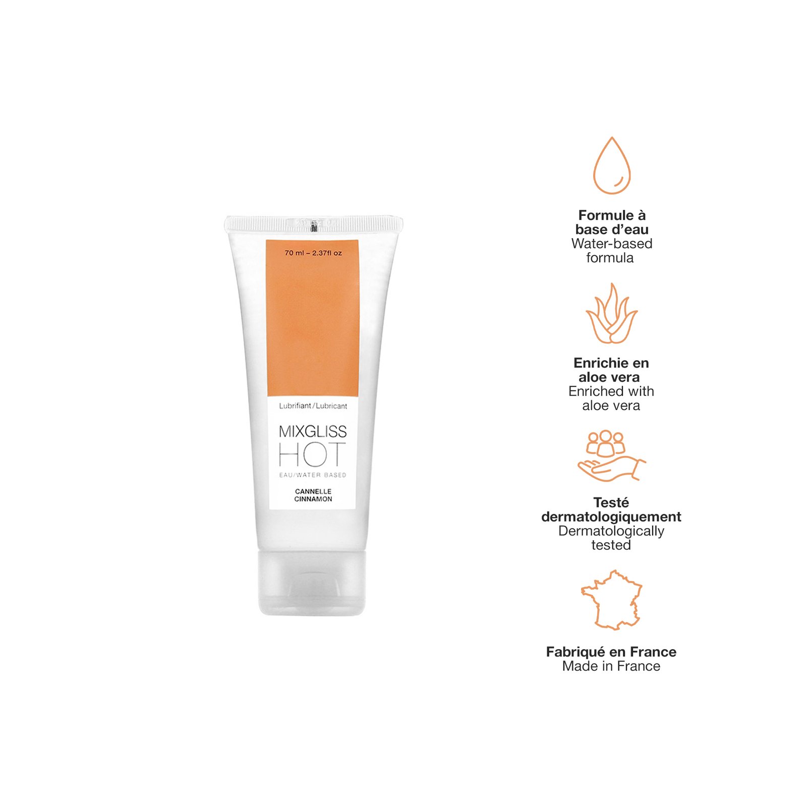Mixgliss Eau Gourmand Hot Cannelle- Gel Lubrifiant - Image 5