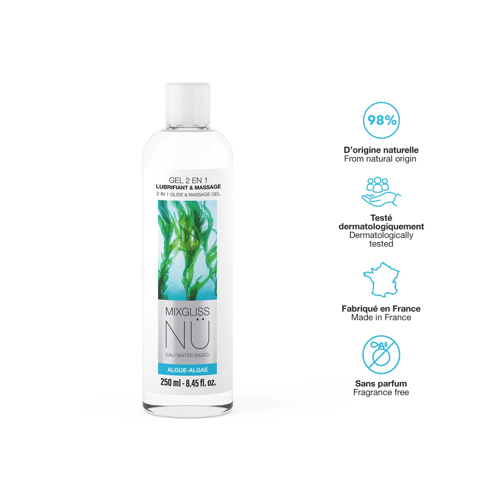 Mixgliss Nü Algue - Gel 2 en 1 Lubrifiant & Massage - Image 11